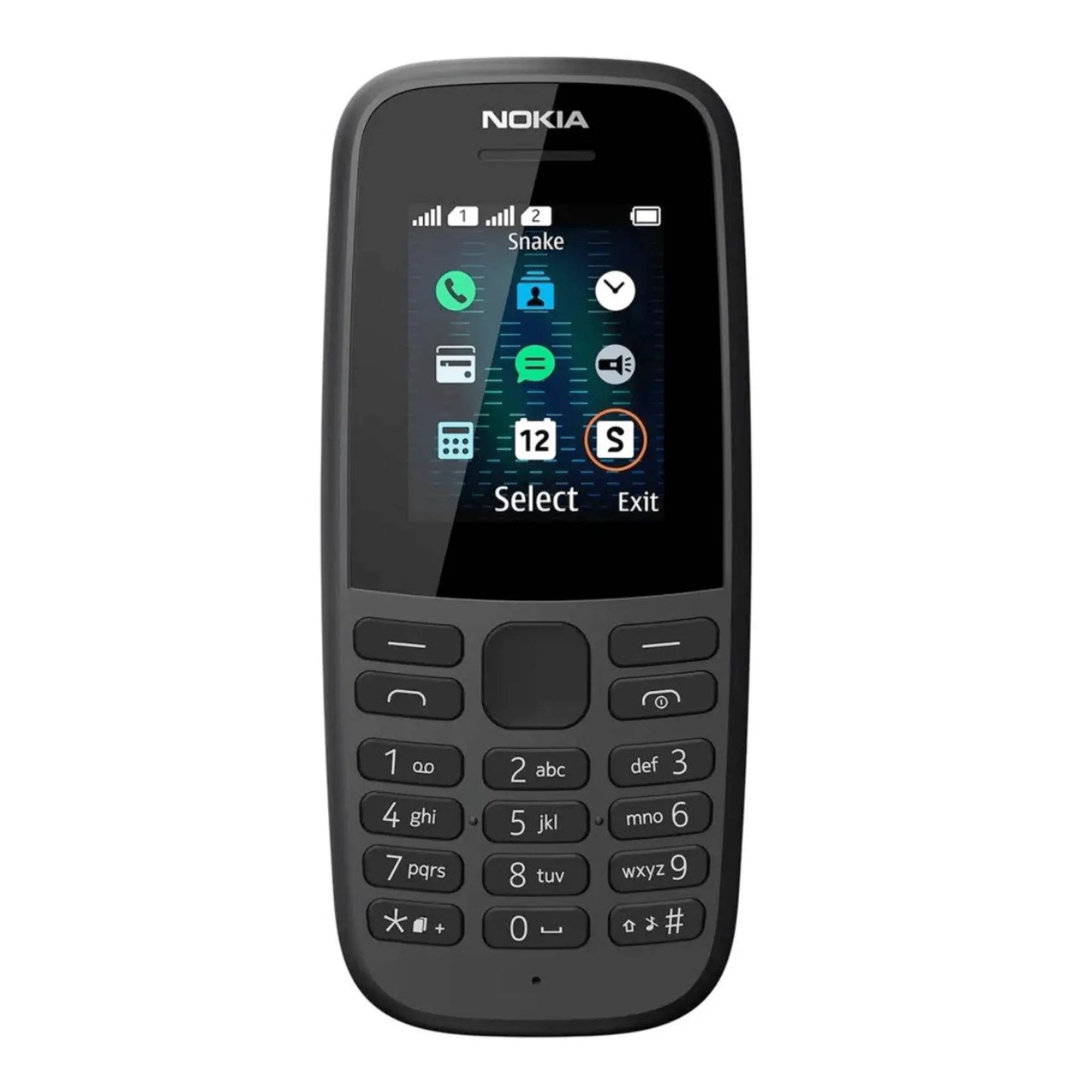 Nokia 105 Dual SIM (2019) Handy in Schwarz.