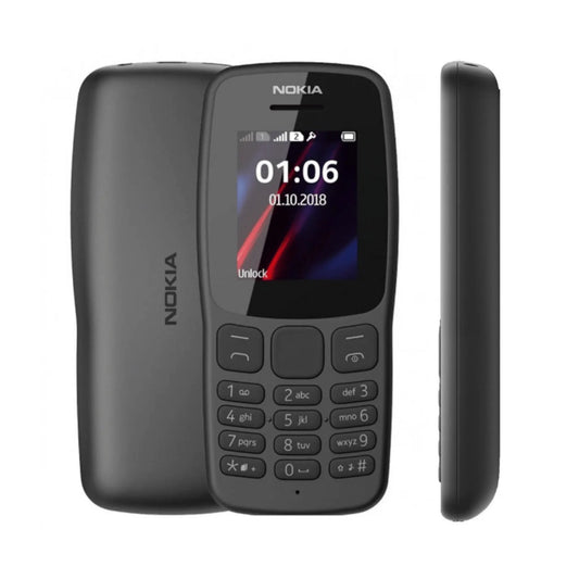 Nokia 106 (2018/2019) Handy in Schwarz.