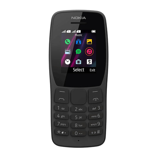 Nokia 110 (2019) Handy für grundlegende Funktionen und lange Akkulaufzeit.
