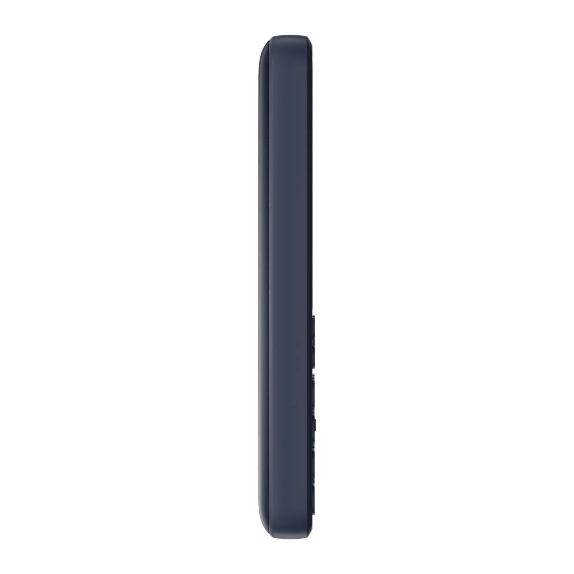 Das Bild zeigt das Nokia 130 2G (2023) Handy in Blau aus der Schrägansicht.