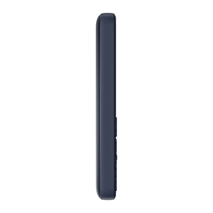 Das Bild zeigt das Nokia 130 2G (2023) Handy in Blau aus der Schrägansicht.