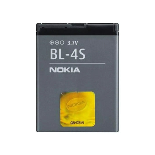 Auf diesem Produktbild wird der Nokia Akku BL-4S Li-Ion 3.7 Volt 860 mAh abgebildet.