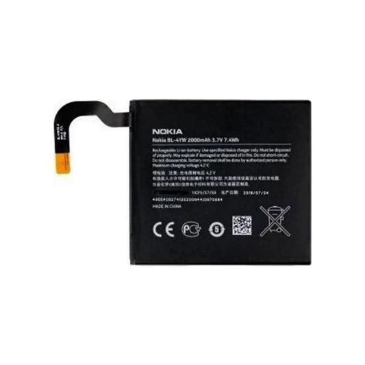 Auf diesem Produktbild wird der Nokia Akku BL-4YW Li-Ion 3.8 Volt 2000 mAh abgebildet.