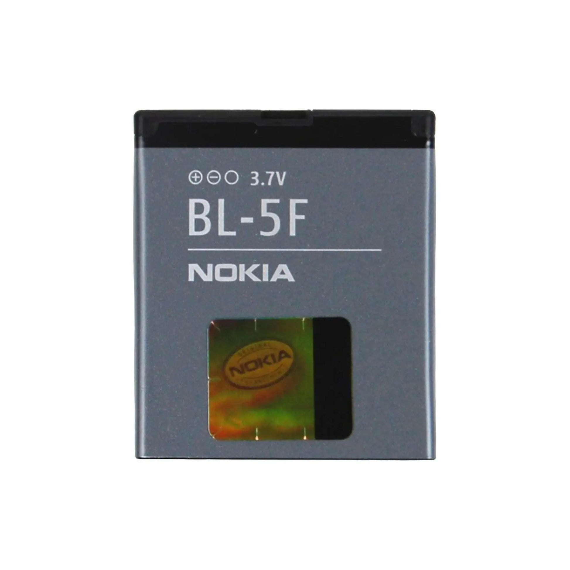 Auf diesem Produktbild wird der Nokia Akku BL-5F Li-Ion 3.7 Volt 950 mAh abgebildet.