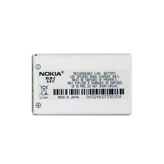 Auf diesem Produktbild wird der Nokia Akku BLB-2 Li-Ion 3.8 Volt 830 mAh abgebildet.