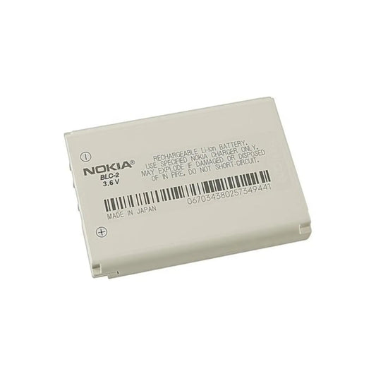 Auf diesem Produktbild wird der Nokia Akku BLC-2 Li-ion 3.6 Volt 1000 mAh abgebildet.