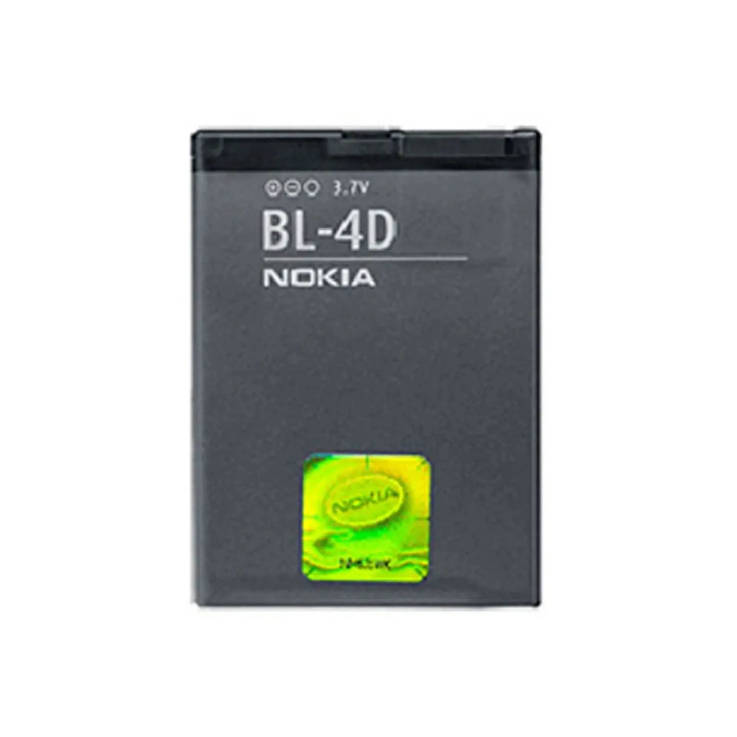 Auf diesem Produktbild wird der Nokia BL-4D Handy-Akku 3.7 Volt 1200 mAh abgebildet.