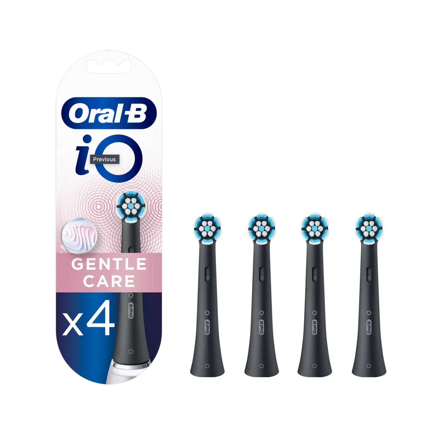 Oral-B Gentle Care Aufsteckbürsten 4er Set in Schwarz