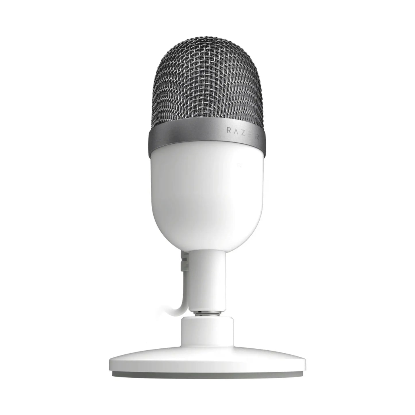 Razer Seiren Mini Plug and Play Tischmikrofon in Weiß.