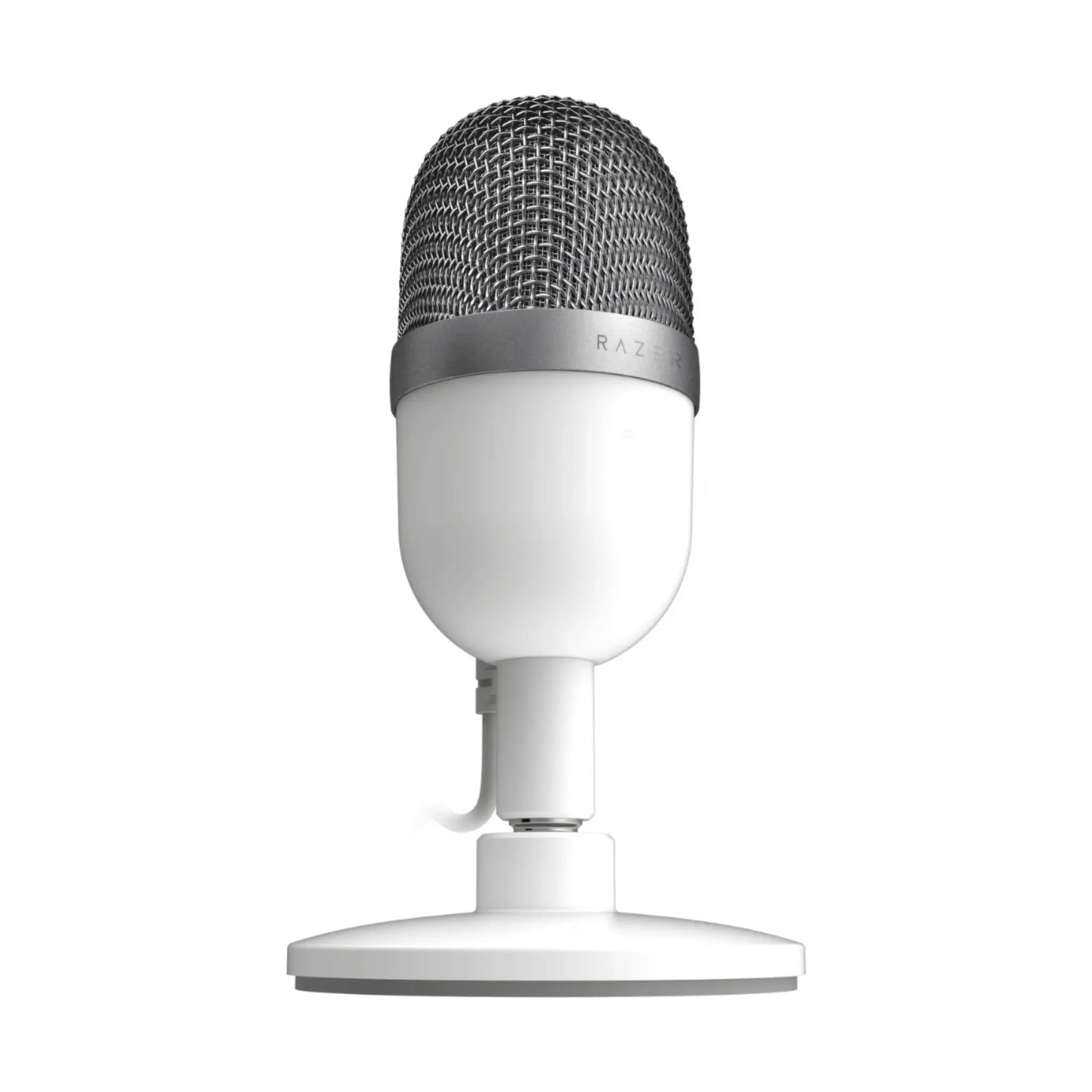 Razer Seiren Mini Plug and Play Tischmikrofon in Weiß.