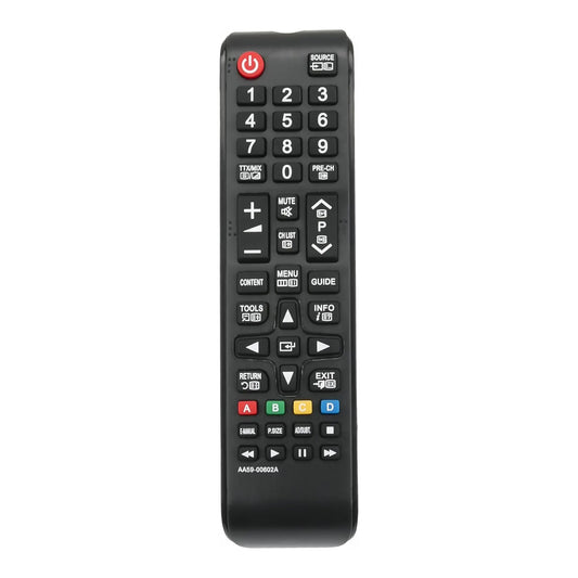 Das Bild zeigt die Samsung AA59-00602A Fernbedienung aus der Frontansicht. 