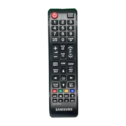 Das Bild zeigt die Samsung AA59-00818A Fernbedienung aus der Frontansicht. 