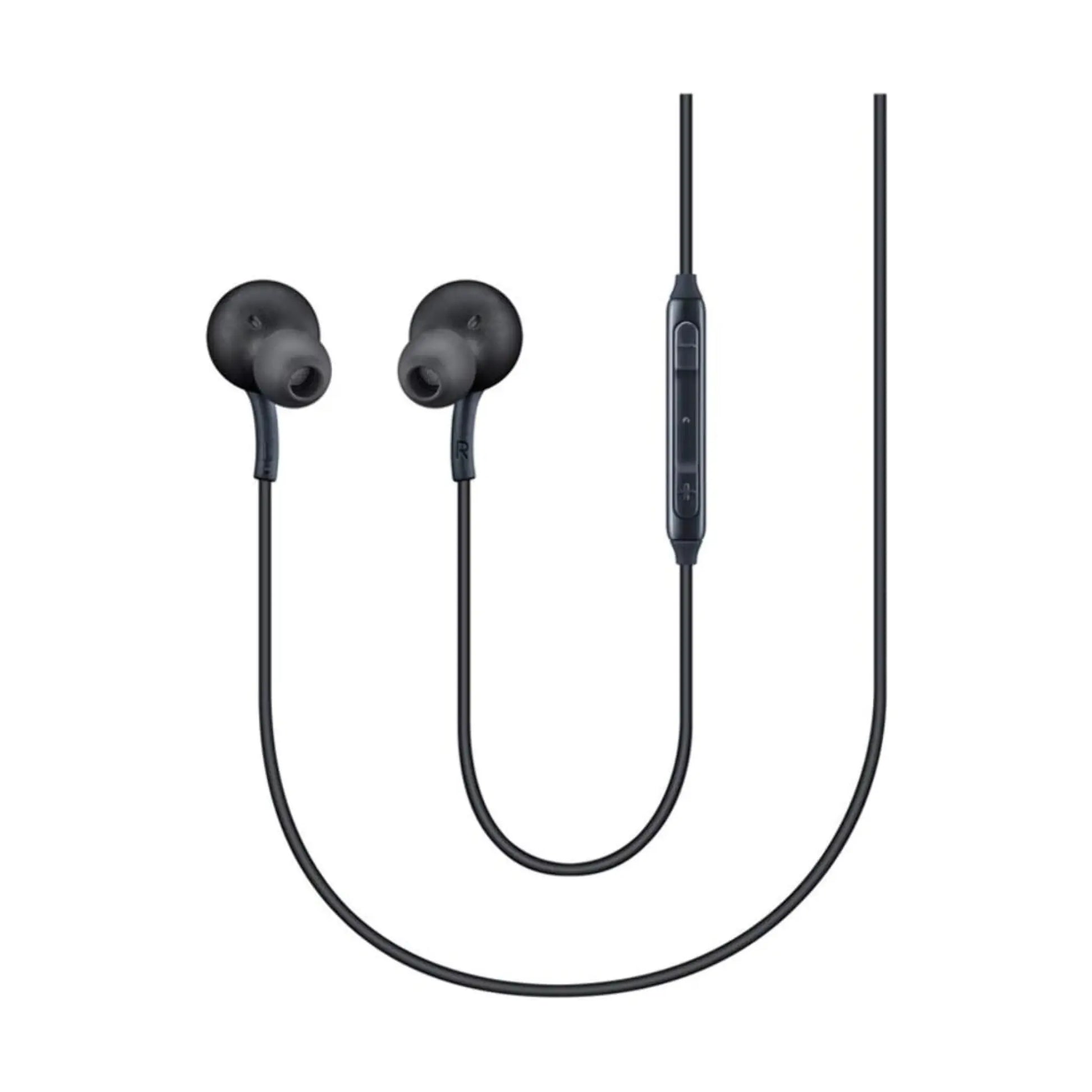 Das Bild zeigt die Samsung AKG EO-IG955 In-Ear-Kopfhörer in Schwarz.