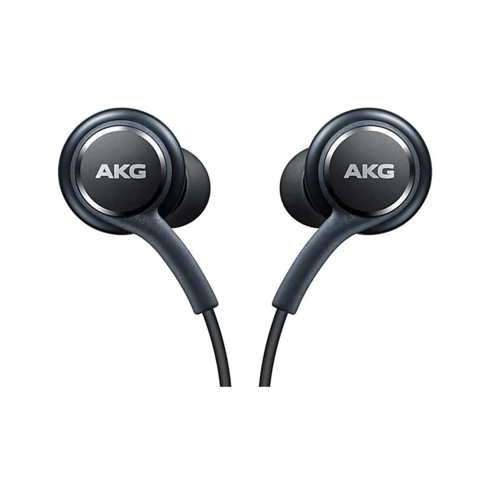 Das Bild zeigt die Samsung AKG EO-IG955 In-Ear-Kopfhörer in Schwarz aus der Frontansicht.