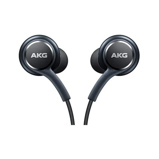 Das Bild zeigt die Samsung AKG EO-IG955 In-Ear-Kopfhörer in Schwarz aus der Frontansicht.