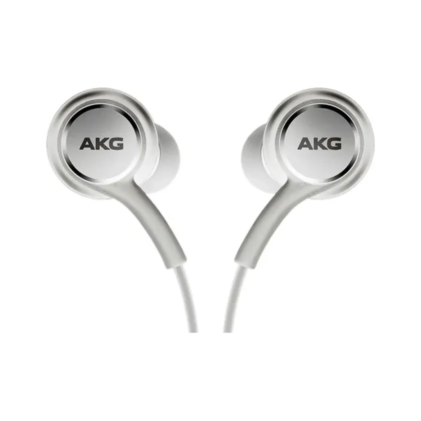 Das Bild zeigt die Samsung AKG EO-IG955 In-Ear-Kopfhörer in Weiß aus der Frontansicht.