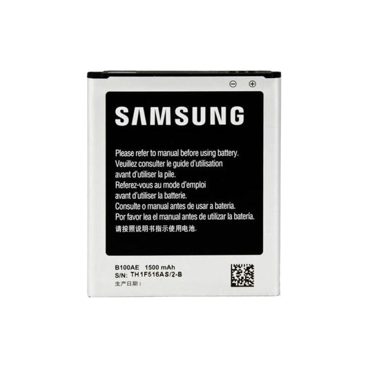 Auf diesem Produktbild wird der Samsung Akku EB-B100AE Li-Ion 3.8 Volt 1500 mAh abgebildet.