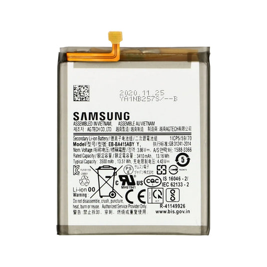 Auf diesem Produktbild wird der Samsung Akku EB-BA415ABY Li-Ion 3.86 Volt 3500 mAh abgebildet.