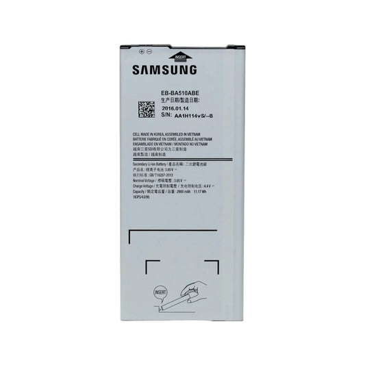 Auf diesem Produktbild wird der Samsung Akku EB-BA510ABE Li-Ion 3.85 Volt 2900 mAh abgebildet.