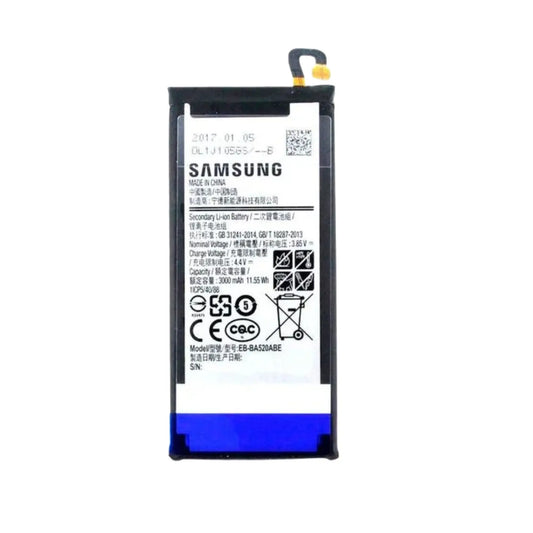 Auf diesem Produktbild wird der Samsung Akku EB-BA520ABE Li-Ion 3.85 Volt 3000 mAh abgebildet.
