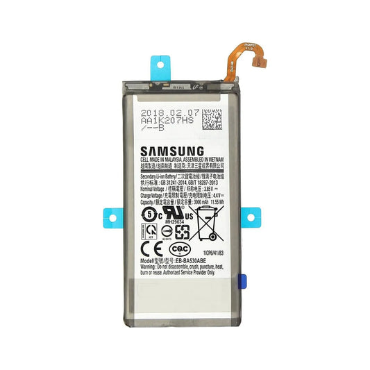 Auf diesem Produktbild wird der Samsung Akku EB-BA530ABE Li-Ion 3.85 Volt 3000 mAh abgebildet.