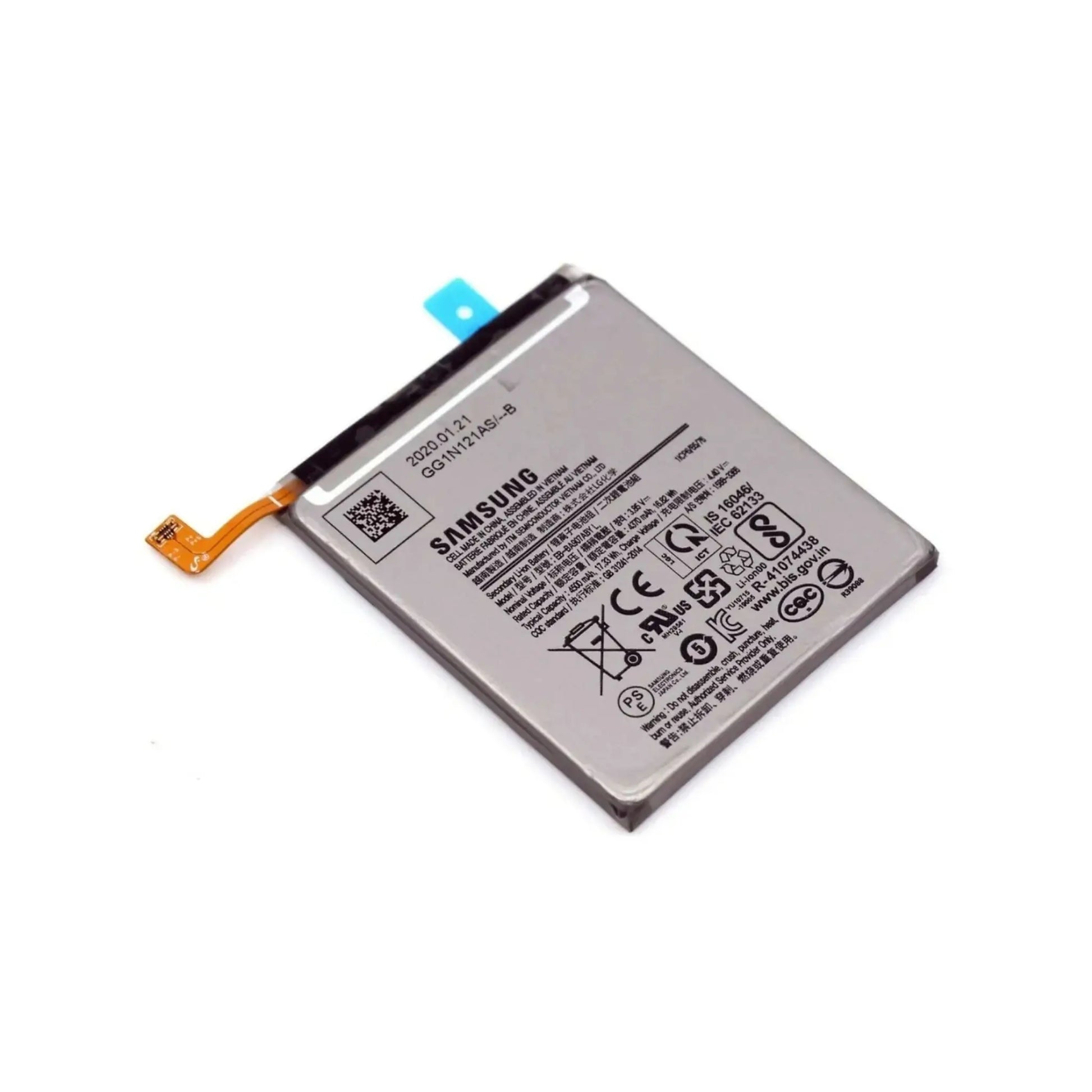 Auf diesem Produktbild wird der Samsung Akku EB-BA907ABY Li-Ion 3.8 Volt 4500 mAh abgebildet.
