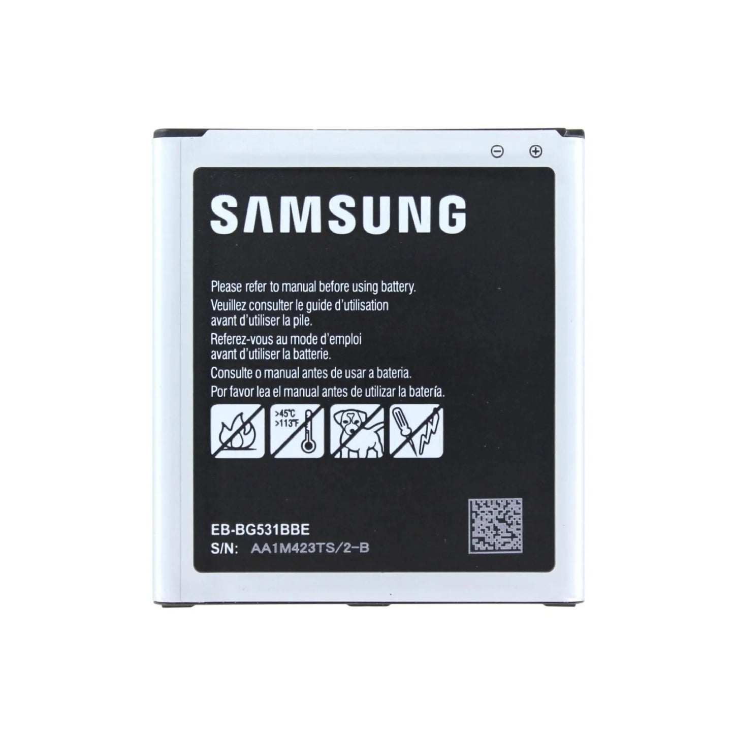 Auf diesem Produktbild wird der Samsung Akku EB-BG531BBE Li-ion 3.8 Volt 2600 mAh abgebildet.