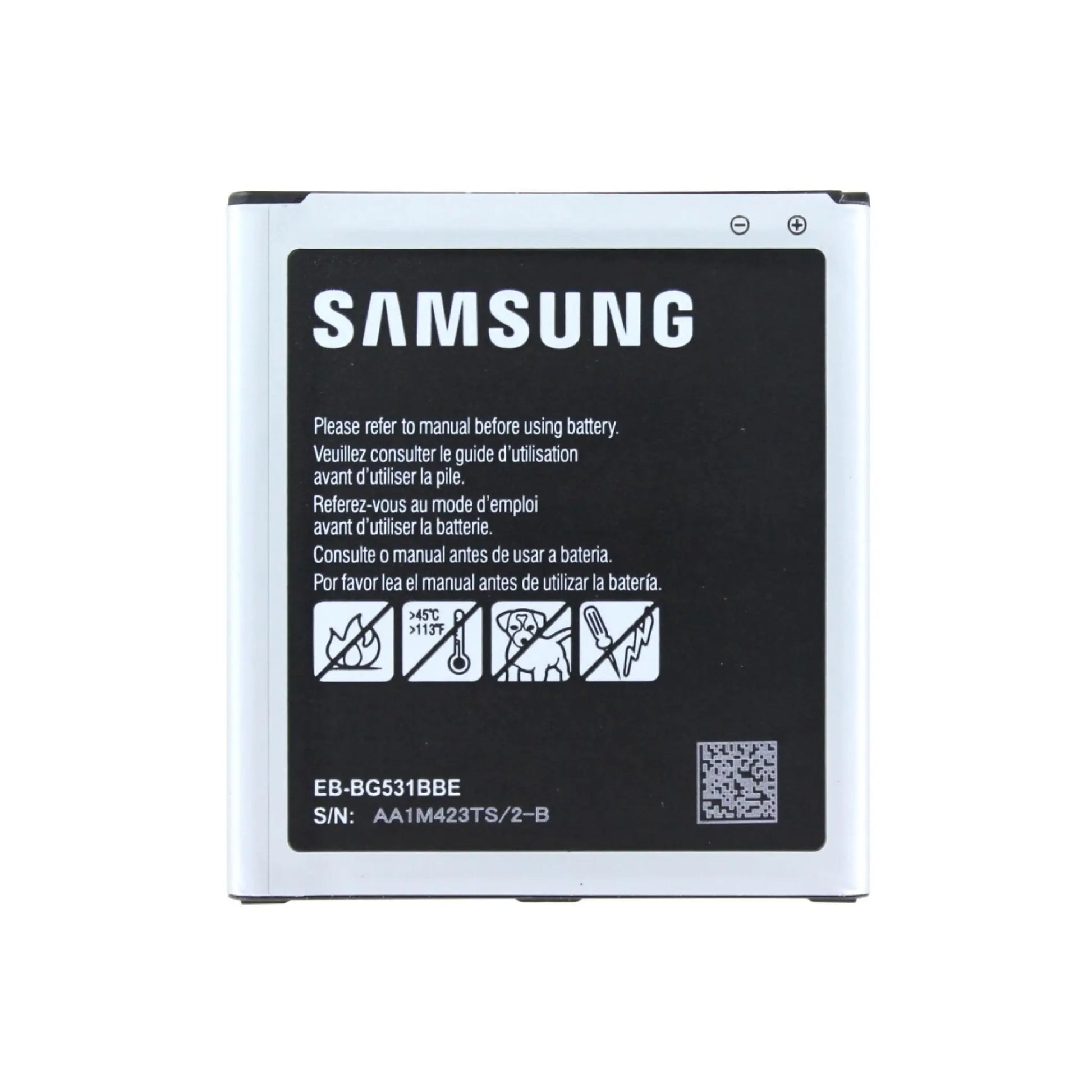 Auf diesem Produktbild wird der Samsung Akku EB-BG531BBE Li-ion 3.8 Volt 2600 mAh abgebildet.