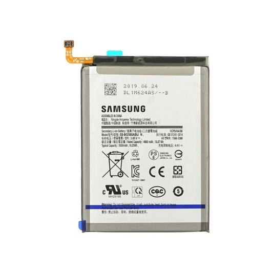 Auf diesem Produktbild wird der Samsung Akku EB-BG580ABU Li-Ion 3.85 Volt 5000 mAh abgebildet.