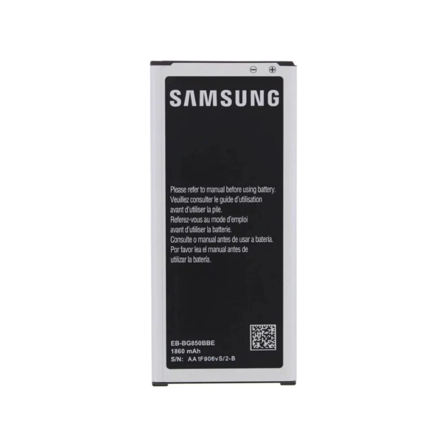 Auf diesem Produktbild wird der Samsung Akku EB-BG850BBE Li-Ion 3.7 Volt 1860 mAh abgebildet.