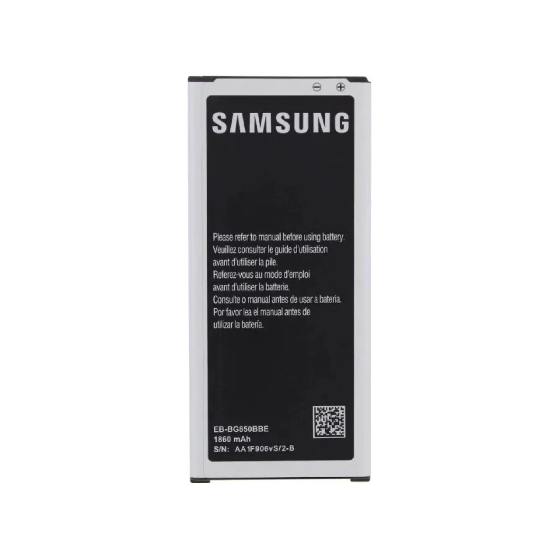 Auf diesem Produktbild wird der Samsung Akku EB-BG850BBE Li-Ion 3.7 Volt 1860 mAh abgebildet.