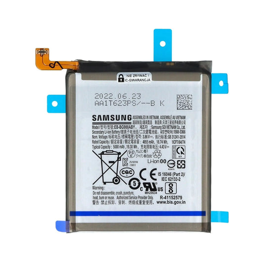 Auf diesem Produktbild wird der Samsung Akku EB-BG988ABY Li-ion 3.86 Volt 5000 mAh abgebildet.