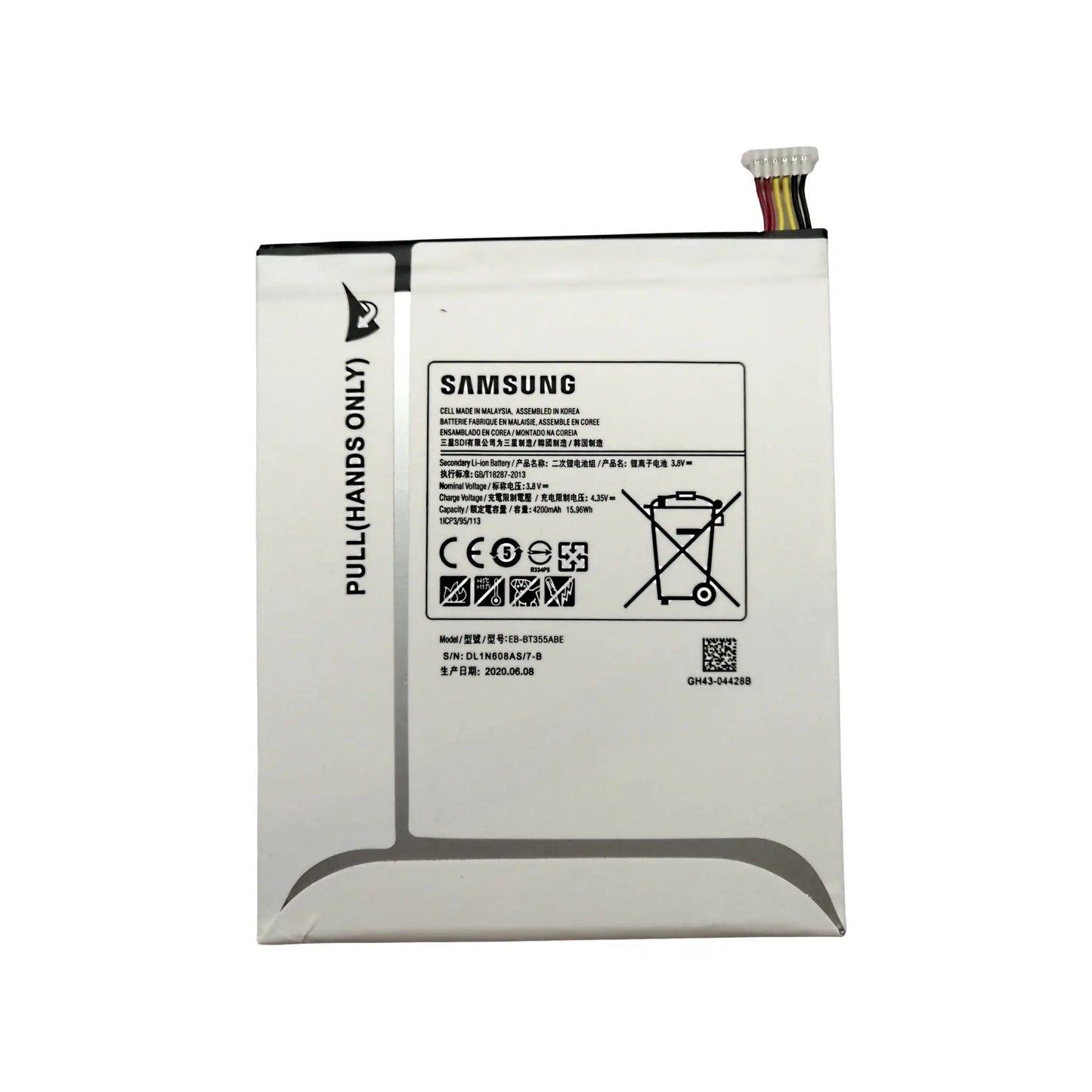 Auf diesem Produktbild wird der Samsung Akku EB-BT355ABE Li-Ion 3.8 Volt 4200 mAh abgebildet.