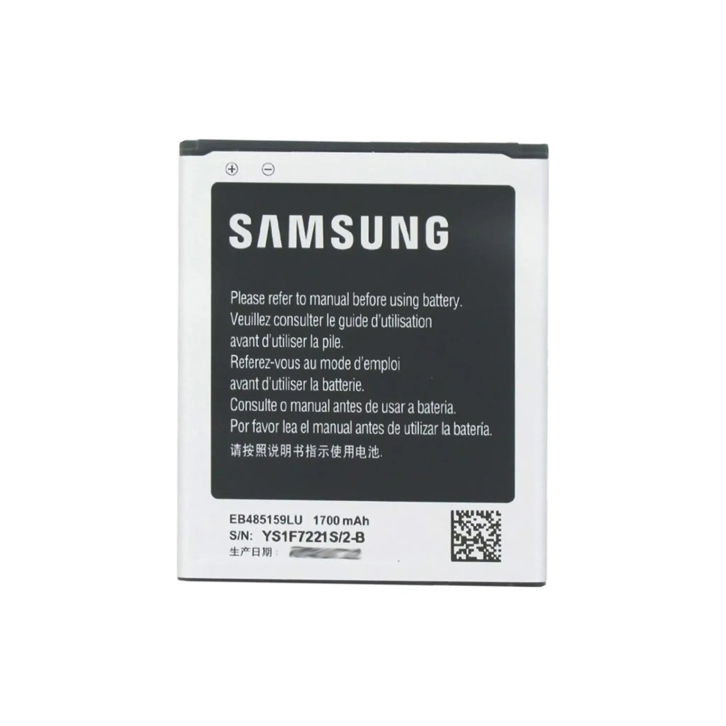 Auf diesem Produktbild wird der Samsung Akku EB485159LU Li-Ion 3.8 Volt 1700 mAh abgebildet.