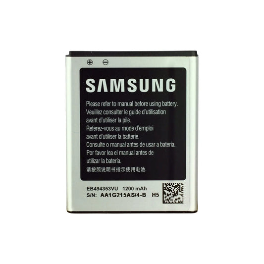 Auf diesem Produktbild wird der Samsung Akku EB494353VU Li-Ion 3.7 Volt 1200 mAh abgebildet.