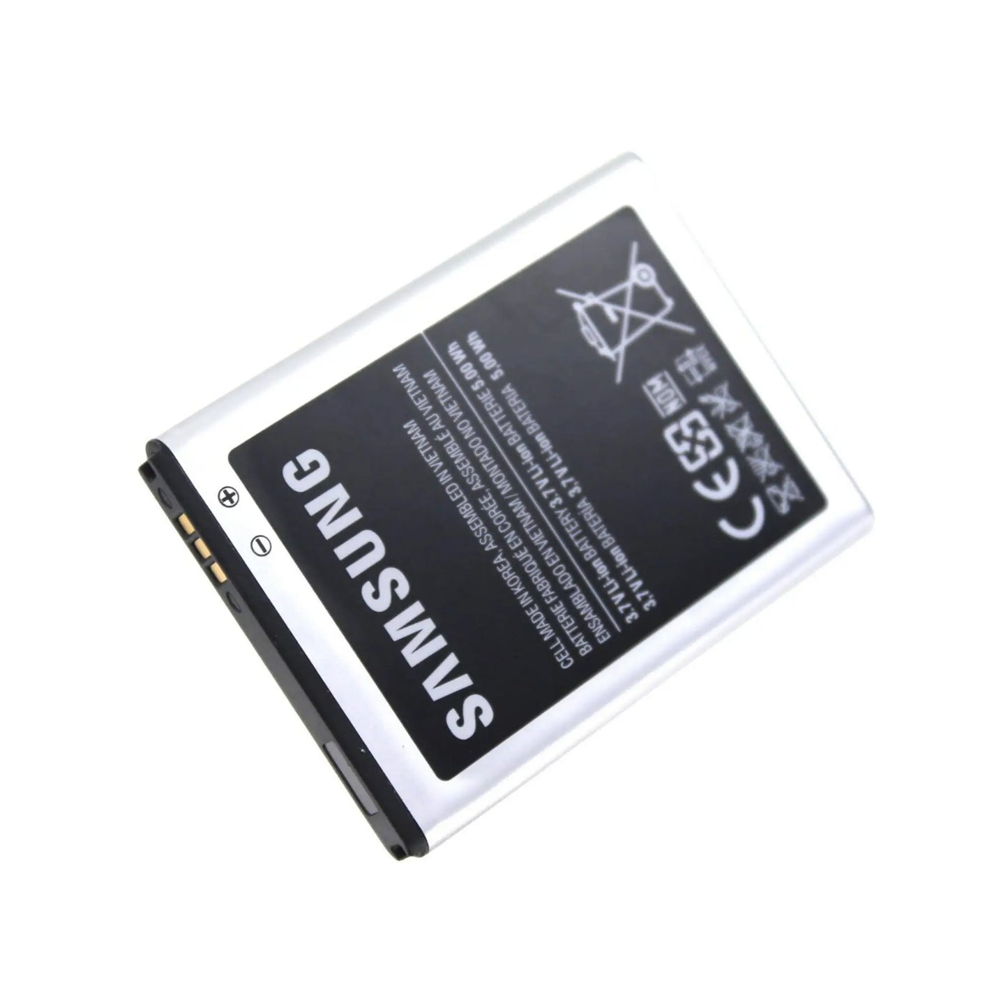 Auf diesem Produktbild wird der Samsung Akku EB494358VUCSTD Li-ion 3.7 Volt 1350 mAh abgebildet.
