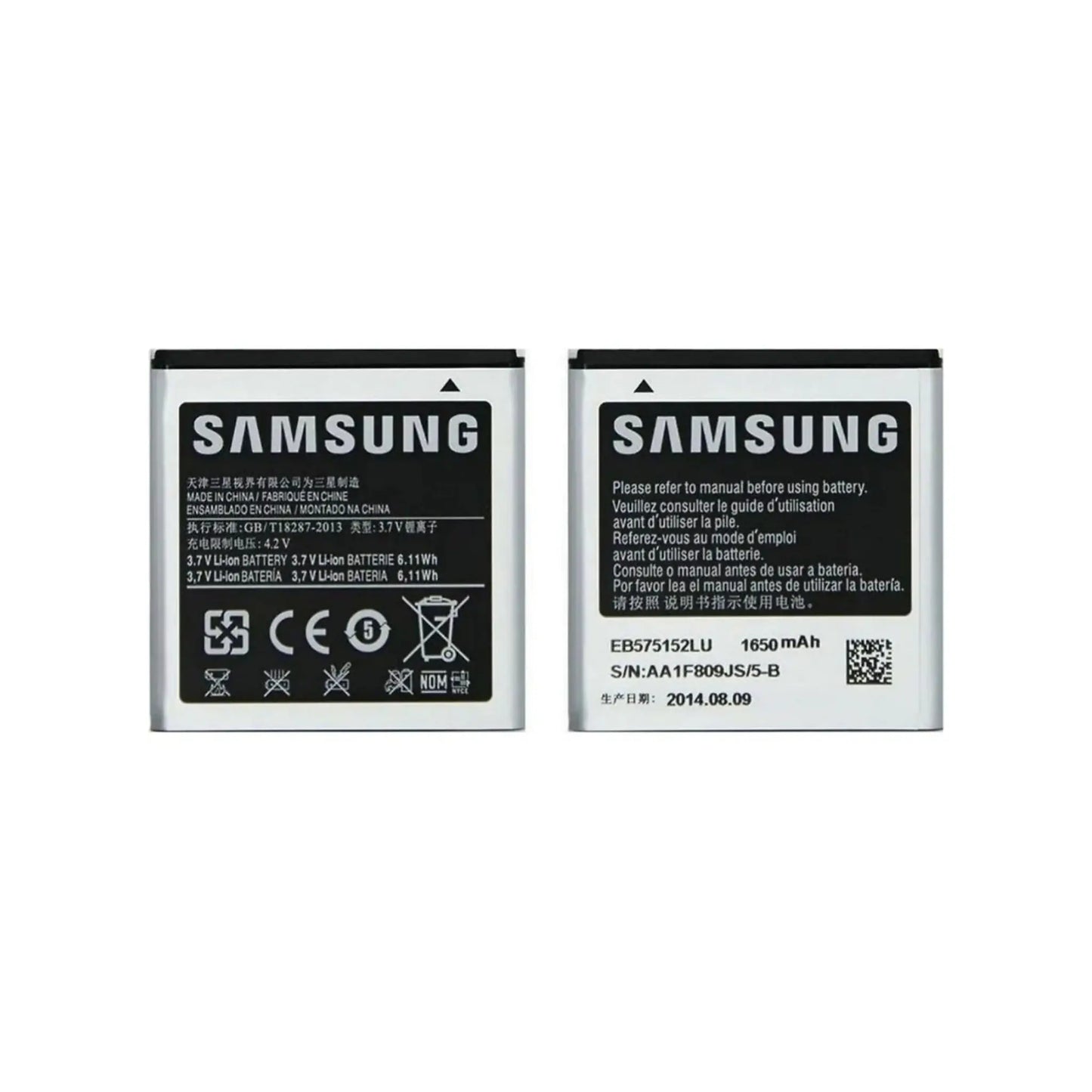 Auf diesem Produktbild wird der Samsung Akku EB575152LU Li-ion 3.7 Volt 1650 mAh abgebildet.