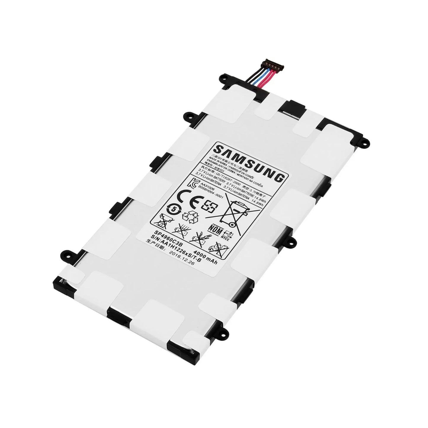 Auf diesem Produktbild wird der Samsung Akku SP4960C3B Li-ion 3.7 Volt 4000 mAh abgebildet.