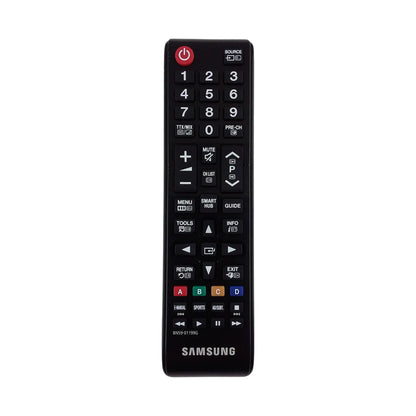 Das Bild zeigt die Samsung BN59-01199G Fernbedienung aus der Frontansicht. 