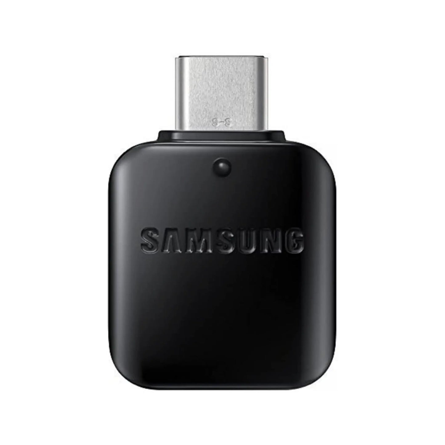 Das Bild zeigt den Samsung EE-UN930 Adapter in Schwarz – USB-C auf USB-A Adapter für schnelle Datenübertragung und Ladefunktion. 