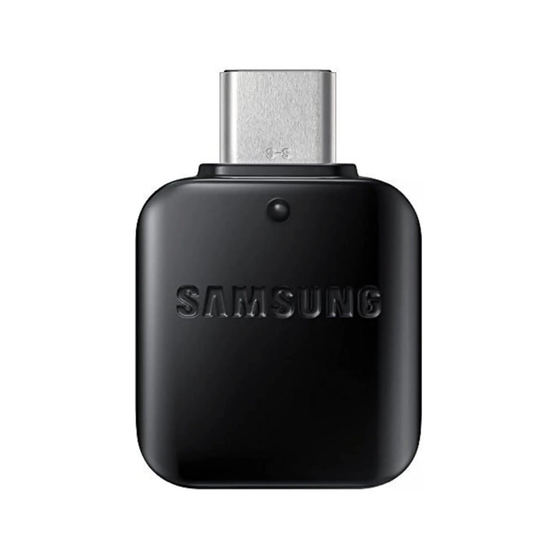 Das Bild zeigt den Samsung EE-UN930 Adapter in Schwarz – USB-C auf USB-A Adapter für schnelle Datenübertragung und Ladefunktion. 