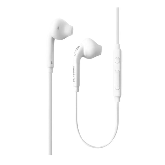 Das Bild zeigt die Samsung EG920 In‑Ear‑Kopfhörer in Weiß aus der Seitenansicht.
