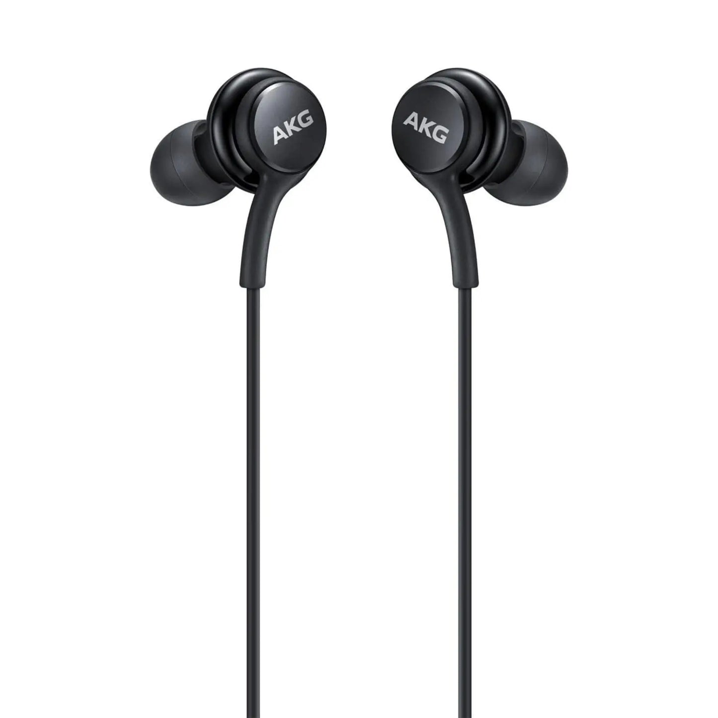 Das Bild zeigt die Samsung EO‑IC100 In‑Ear‑Kopfhörer in Schwarz aus der Nahansicht.