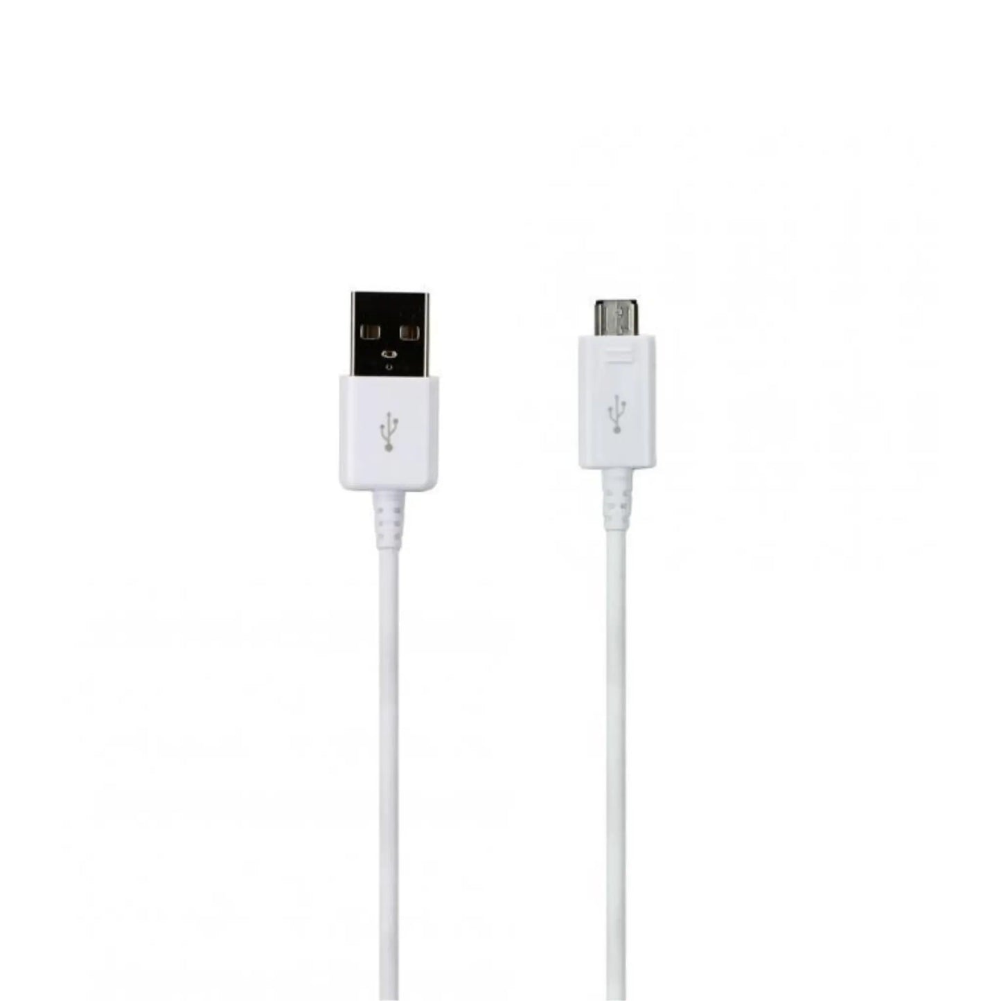 Das Bild zeigt das Samsung EP‑DG925UWE Micro‑USB-Ladekabel in Weiß aus der Nahansicht.
