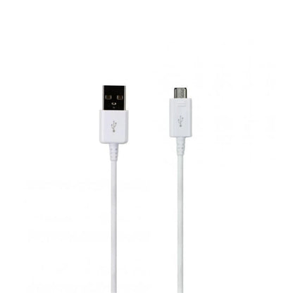 Das Bild zeigt das Samsung EP‑DG925UWE Micro‑USB-Ladekabel in Weiß aus der Nahansicht.