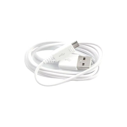 Das Bild zeigt das Samsung EP‑DG925UWE Micro‑USB-Ladekabel in Weiß aus der Frontansicht.