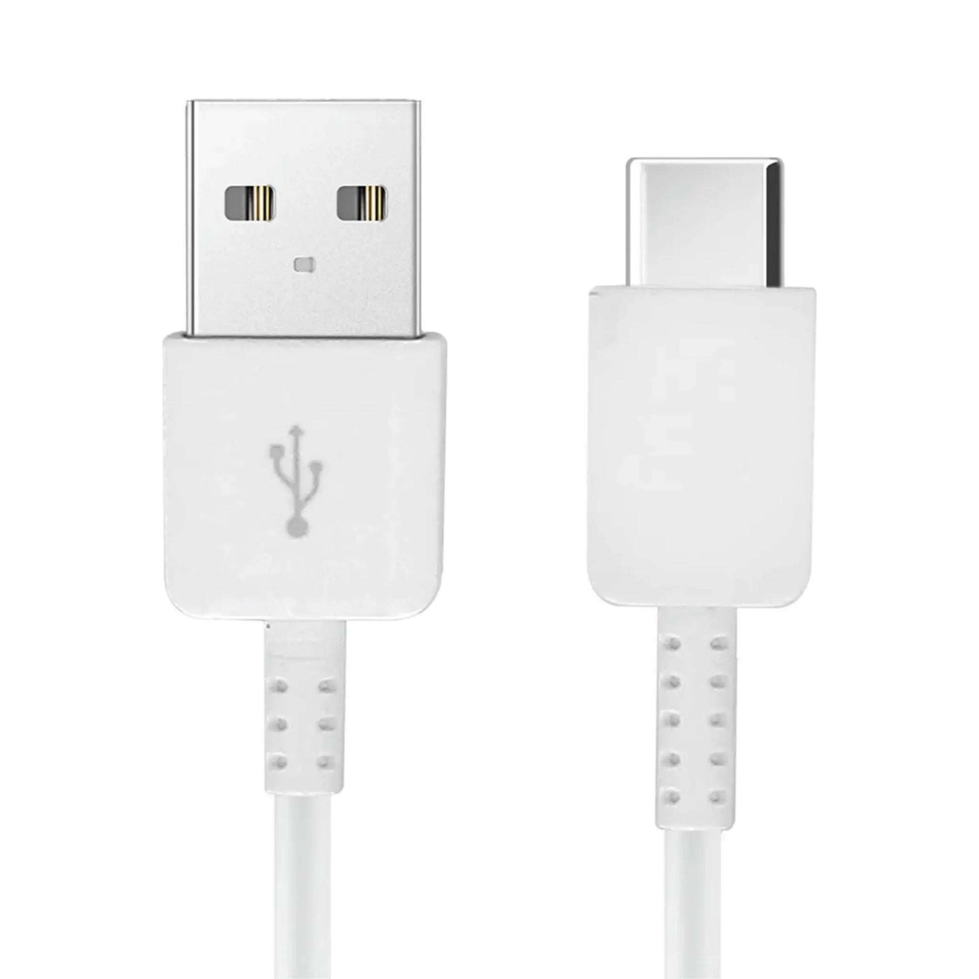 Weißes Samsung EP-DG930IBEGWW USB-C Ladekabel mit 1,5 Metern Länge.