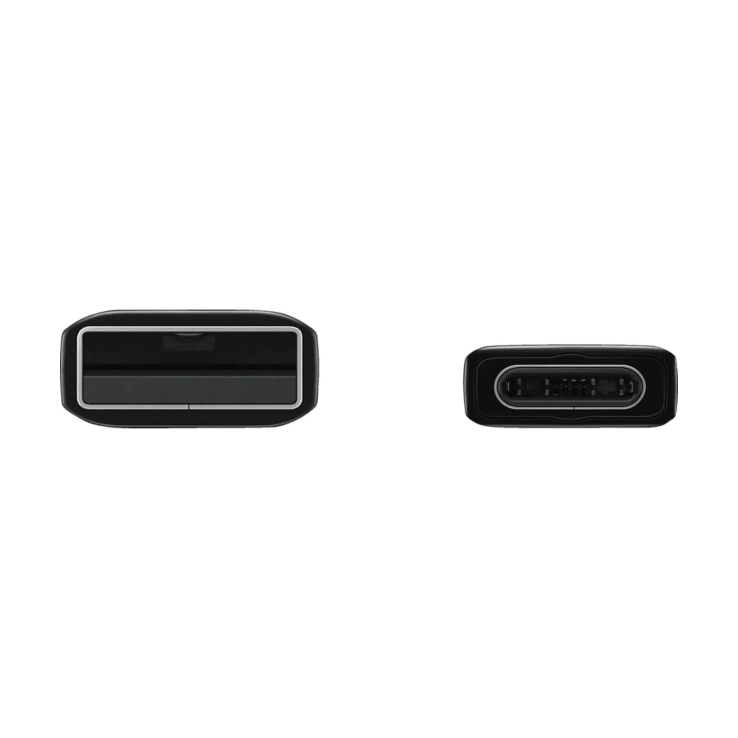 Das Bild zeigt das Samsung EP-DN930 Ladekabel USB-C in Schwarz aus der Detailansicht.