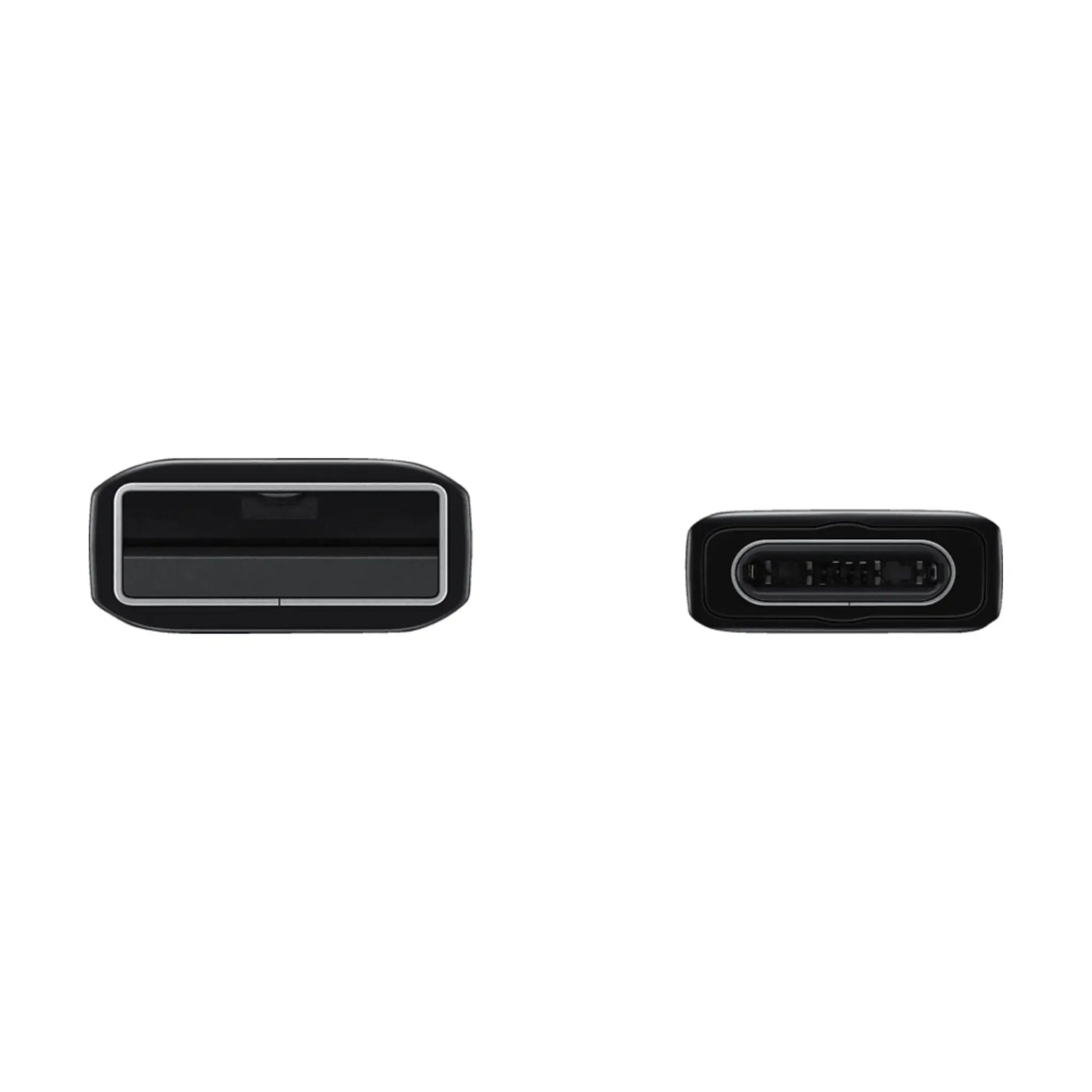 Das Bild zeigt das Samsung EP-DN930 Ladekabel USB-C in Schwarz aus der Detailansicht.