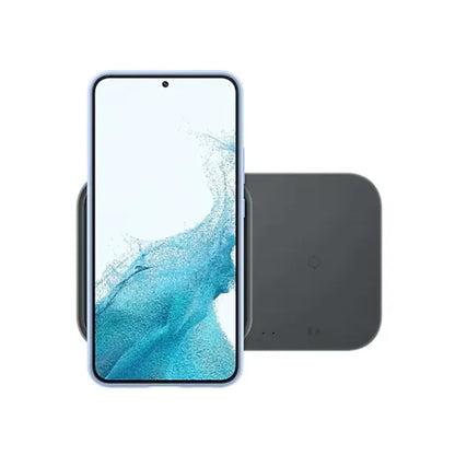 Das Bild zeigt das Samsung EP-P5400 Wireless Charger Pad Duo in Schwarz.